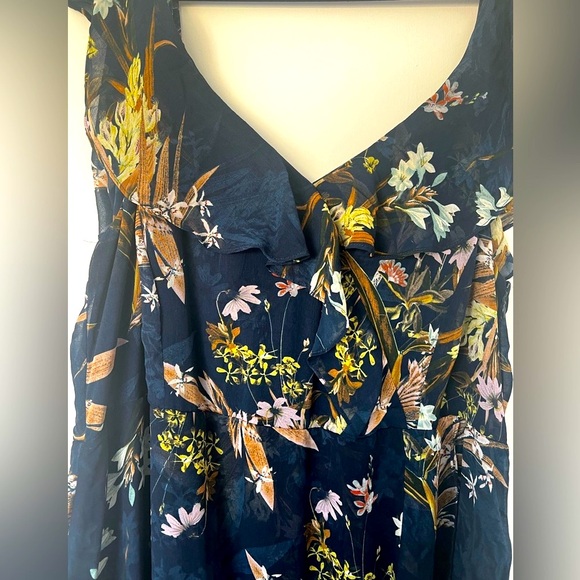 EVANS Woman’s Plus Size Colette Dress 
Cobalt Blue Floral Sz 20 Never worn. - Picture 3 of 10